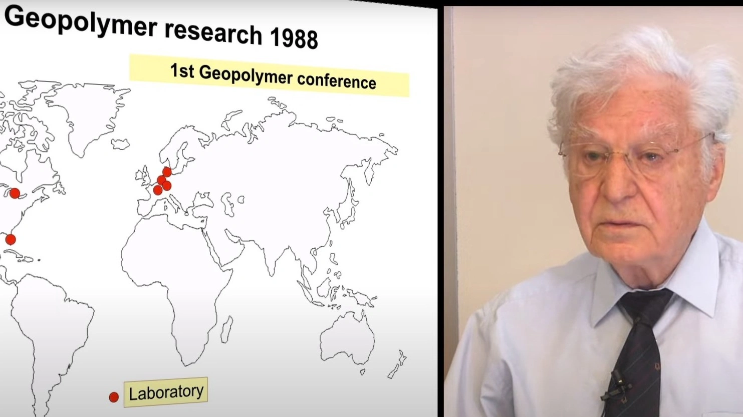 Professor Davidovits presents GPI’s work at Geopolymer Camp 2023