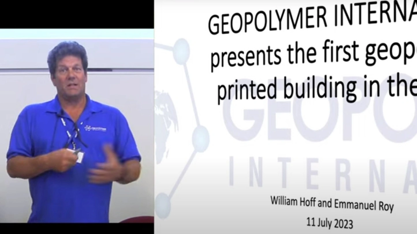 GPI presents its 3D printed geopolymer house at Geopolymer Camp 2023