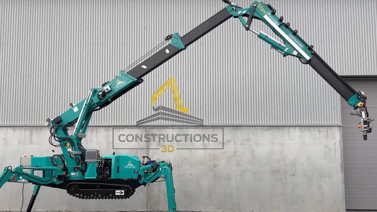 MaxiPrinter - Worksites with the concrete 3D printer