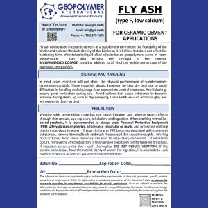 Fly Ash (Class F)
