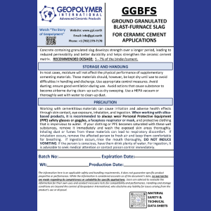 Granulated Slag (GGBFS)